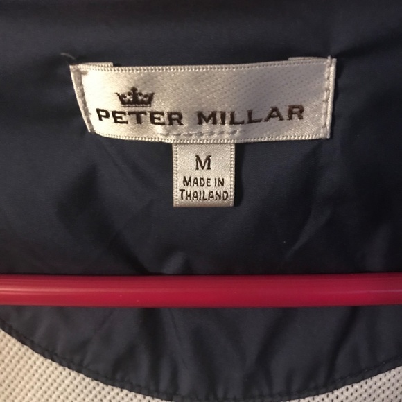 Peter Millar Medium Blue Windbreaker - Picture 3 of 4